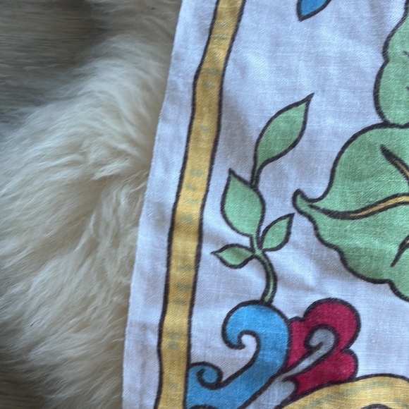 Vintage tablecloth floral pattern Hardy Craft Original linen? - Picture 3 of 8